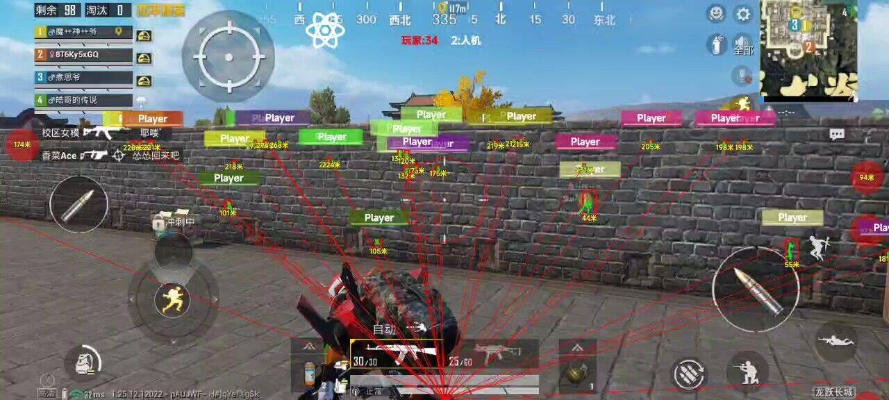 和平精英模拟器高清版辅助【年货】稳定防封 无后坐力 人物透视 射线方框 锁死自瞄 人数距离 高清绘制 子弹追踪